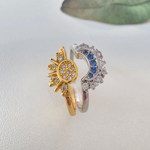 Image of Juego Sol y Luna Collar + Anillo
