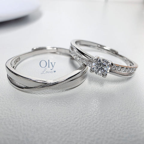 Image of Anillos de Promesa AMOR INFINITO - Plata ley 925