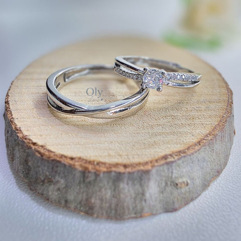 Image of Anillos de Promesa AMOR INFINITO - Plata ley 925