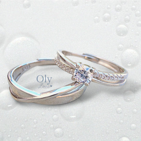 Image of Anillos de Promesa AMOR INFINITO - Plata ley 925