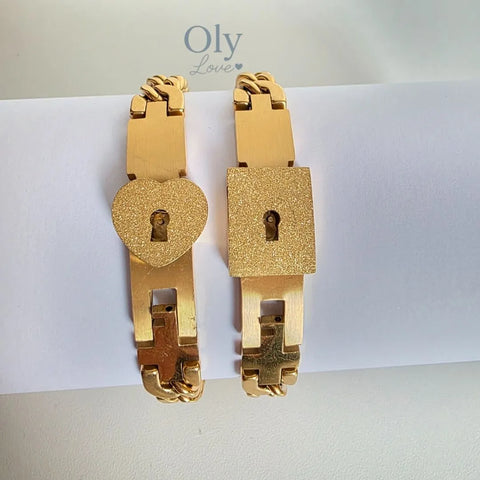 Image of Pulseras de Pareja con Llave Única y Diseño Exclusivo