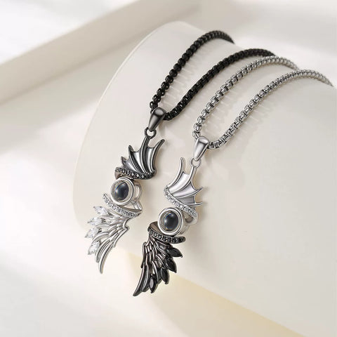 Image of COLLAR PAREJA ANGEL DEMON WINGS
