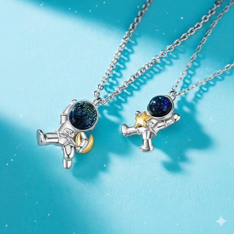 Image of Collar de Pareja Exploradores Galácticos S925