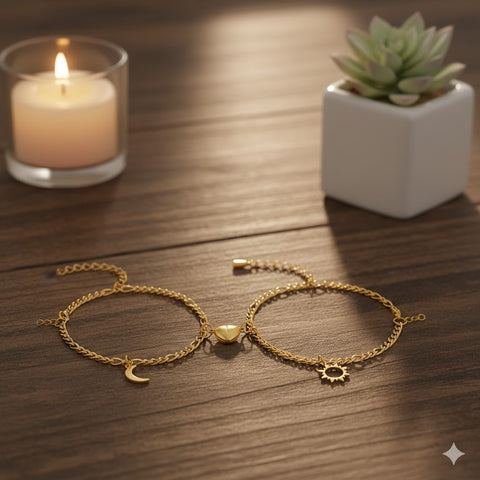 Image of PULSERA SOL Y LUNA CONEXION
