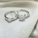 Anillo de Promesa LUZ ETERNA - Plata ley 925 con Moissanita