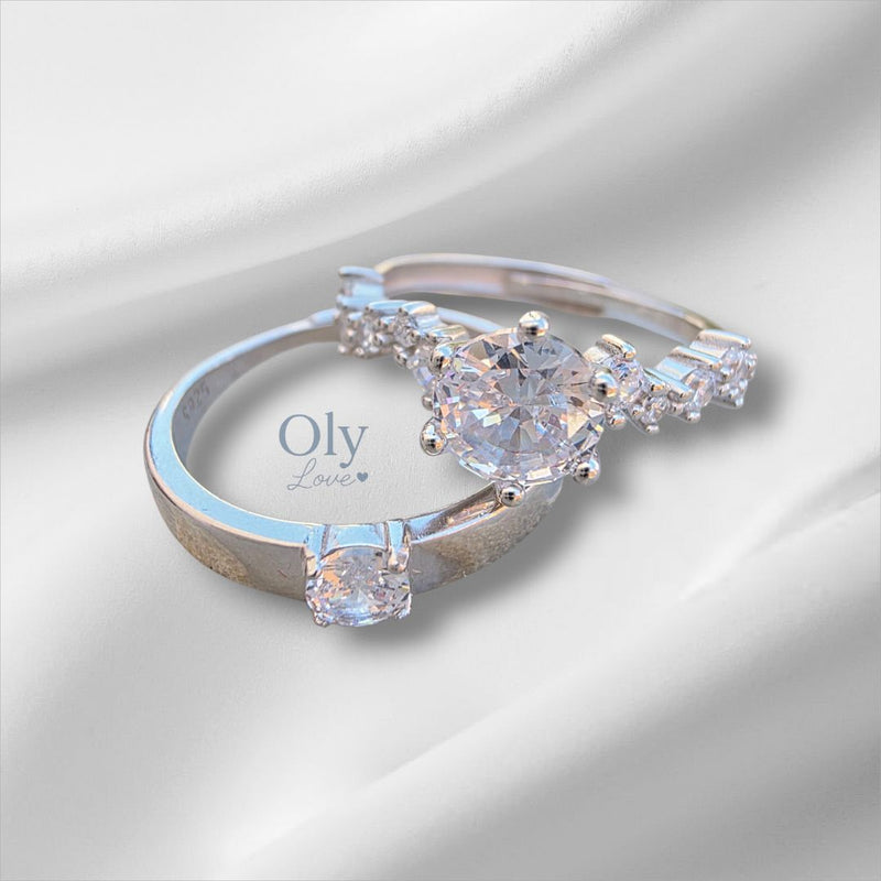 Anillo de Promesa LUZ ETERNA - Plata ley 925 con Moissanita