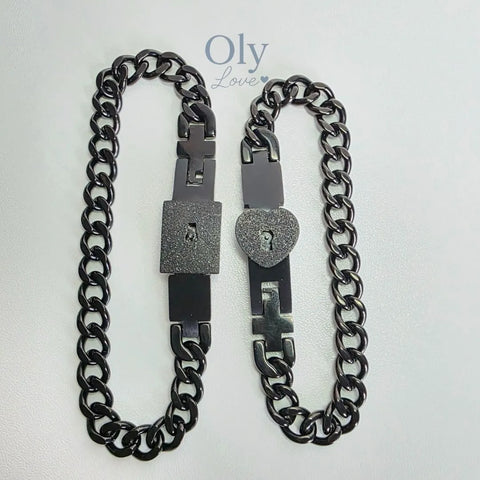 Image of Pulseras de Pareja con Llave Única y Diseño Exclusivo