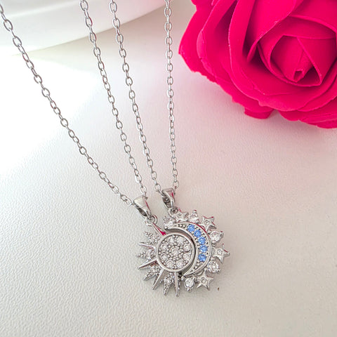 Image of Juego Sol y Luna Collar + Anillo