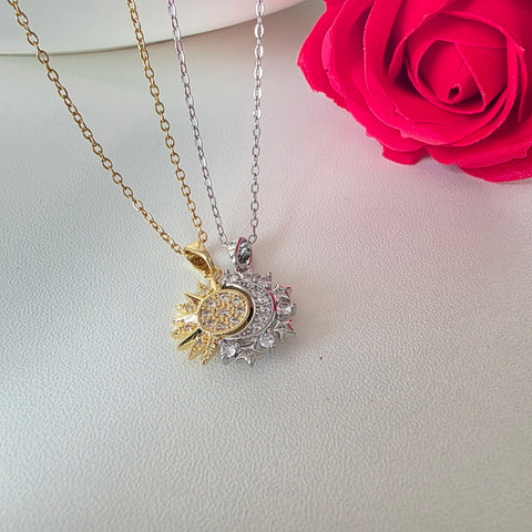 Image of Juego Sol y Luna Collar + Anillo