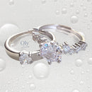 Anillo de Promesa LUZ ETERNA - Plata ley 925 con Moissanita