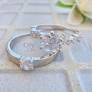 Anillo de Promesa LUZ ETERNA - Plata ley 925 con Moissanita