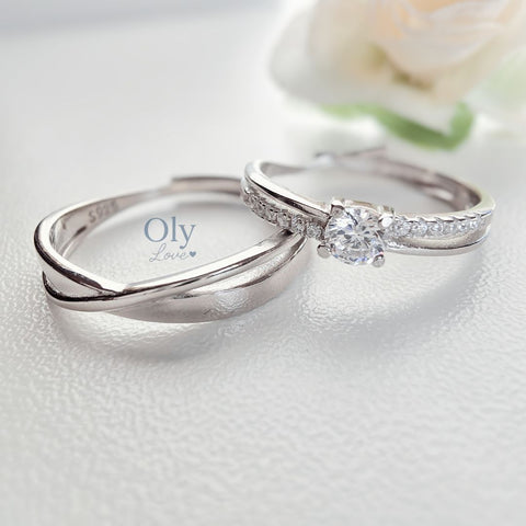 Image of Anillos de Promesa AMOR INFINITO - Plata ley 925