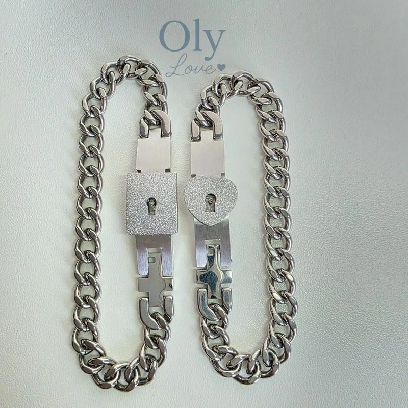 Pulseras de Pareja con Llave Única y Diseño Exclusivo