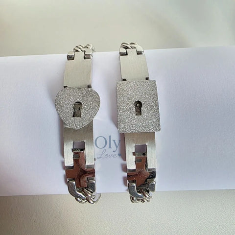 Image of Pulseras de Pareja con Llave Única y Diseño Exclusivo