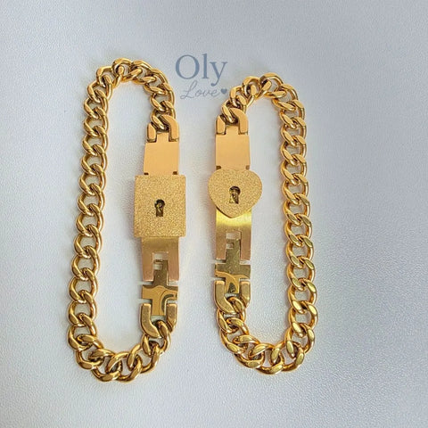 Image of Pulseras de Pareja con Llave Única y Diseño Exclusivo