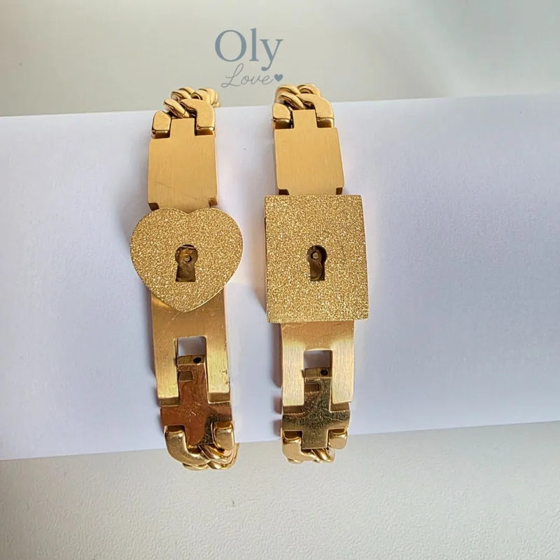 Pulseras de Pareja con Llave Única y Diseño Exclusivo
