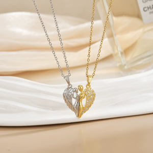 COLLAR CORAZON DE ALAS ANGELES