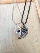 Collar de Pareja Corazón Magnético con Proyección “Te Amo en 100 Idiomas