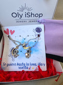 Collar Pareja Luna y Estrella