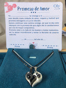 Collar de Pareja “Te Amo en 100 Idiomas” con Proyección Mágica