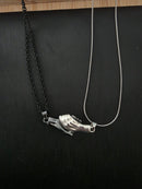 Collar de Pareja Manos Magnéticas con Acta de Promesa y Set de Regalo