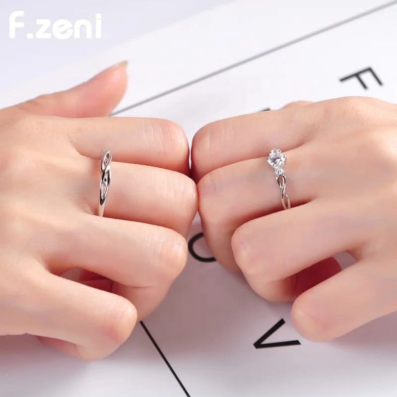 Anillos de Promesa Infinito – Pasado, Presente y Futuro