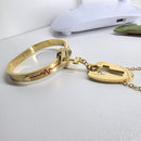Set de Collar y Pulsera de Pareja con Llave Única