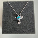 Collar Saturno y Luna - Amor Infinito Bajo las Estrellas