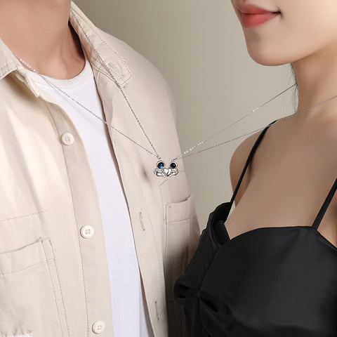 Image of Collar de pareja Abrazo Eterno S925