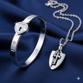 Set de collar y pulsera de pareja con llave