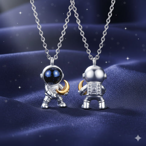 Image of Collar de Pareja Exploradores Galácticos S925