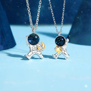 Collar de Pareja Exploradores Galácticos S925