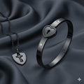 Set de collar y pulsera de pareja con llave