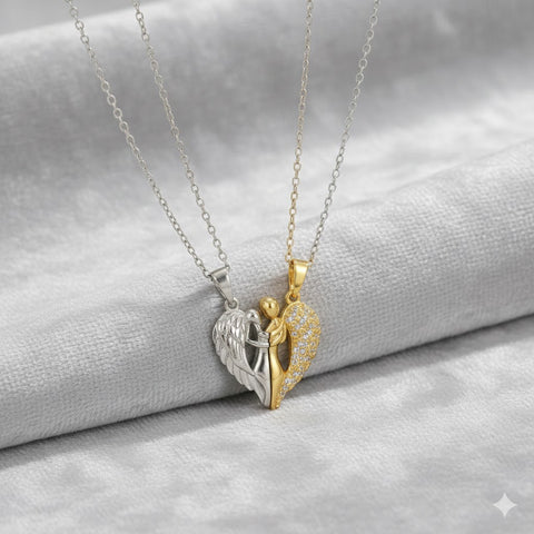 Image of COLLAR CORAZON DE ALAS ANGELES